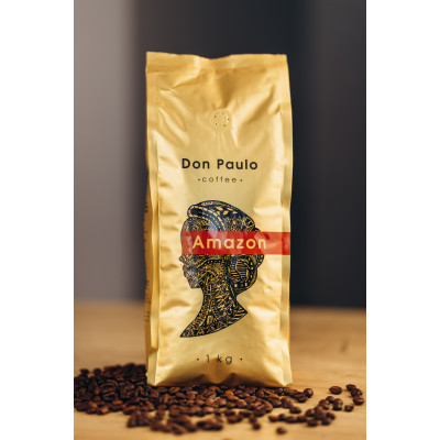 Кава в зернах Amazon, Don Paulo TM, 1 кг